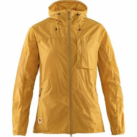 Fjallraven Women High Coast Trekking Jacket Yellow PH363364 Philippines